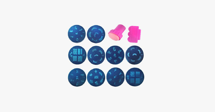 Lisslune | 81 Designs Nail Art Stencil Set