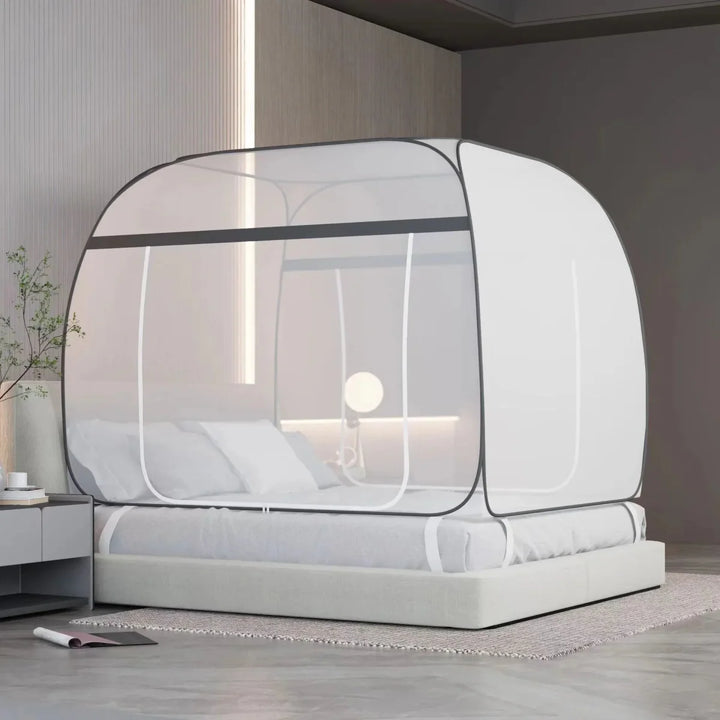 Lisslune | Starry Gray Mosquito Net – No-Installation Insect Protection for Relaxed Indoor and Outdoor Nights