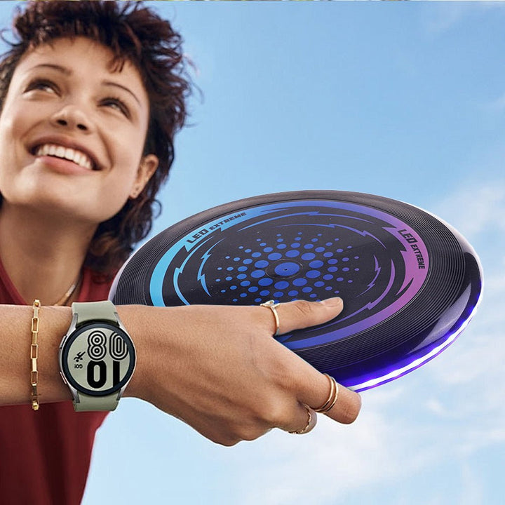Lisslune | STARSPIN – LED Light-Up Frisbee for Nighttime Outdoor Play