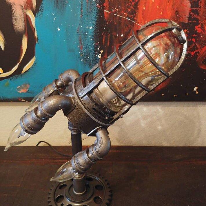Lisslune | Steampunk Rocket Lamp