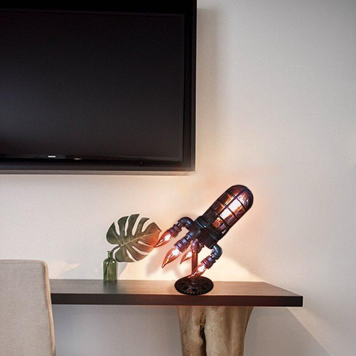 Lisslune | Steampunk Rocket Lamp