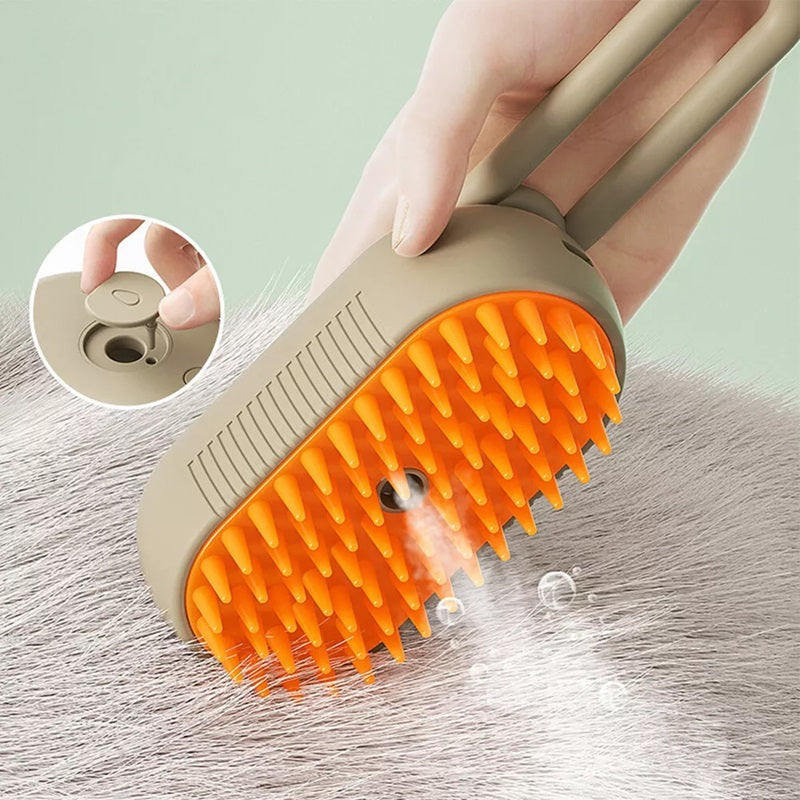 Lisslune | Cat Steam Brush For Pet Grooming