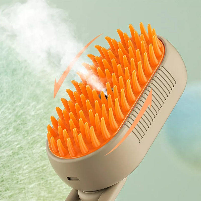 Lisslune | Cat Steam Brush For Pet Grooming