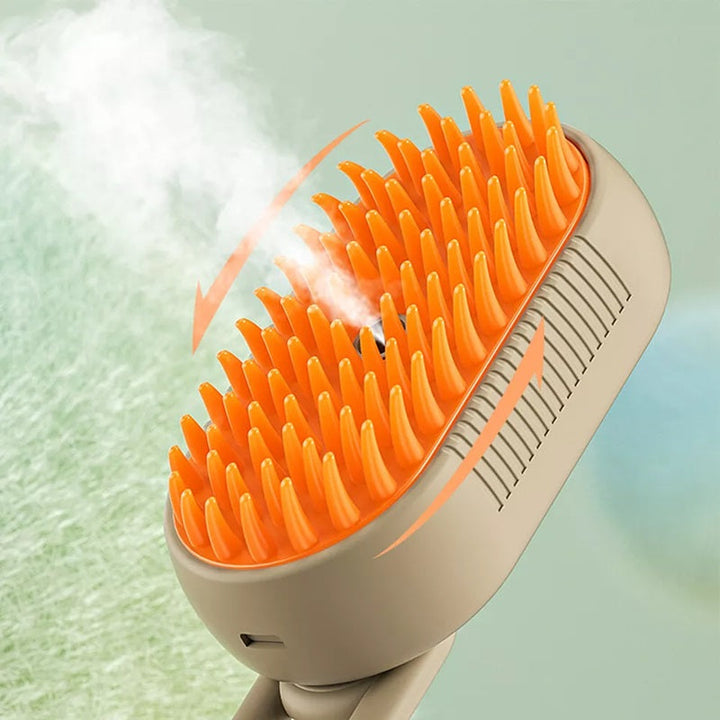 Lisslune | Cat Steam Brush For Pet Grooming