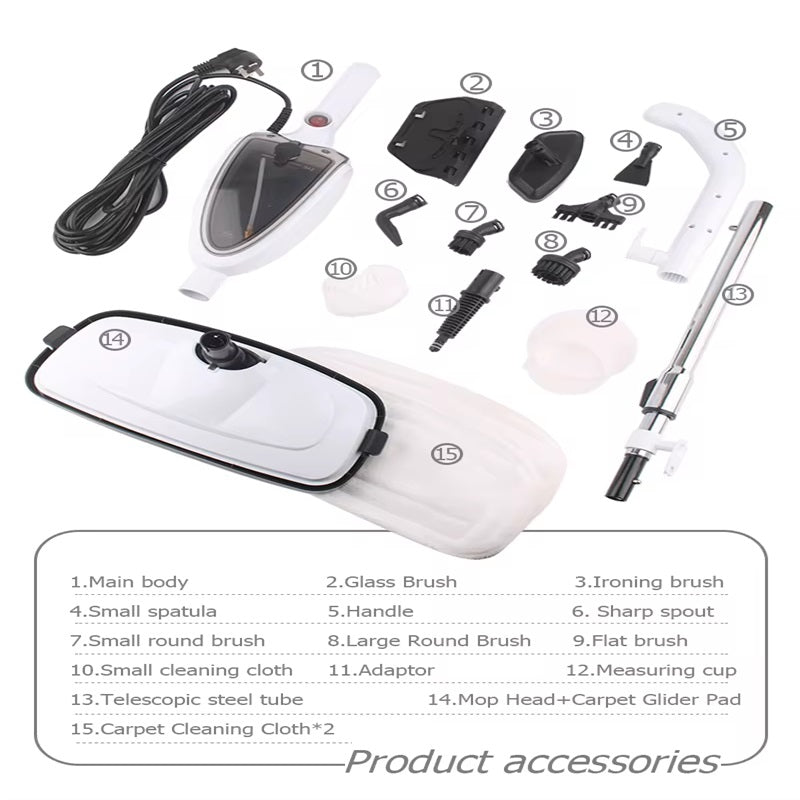 Lisslune | Quick-Heat Multi-Surface Steam Mop