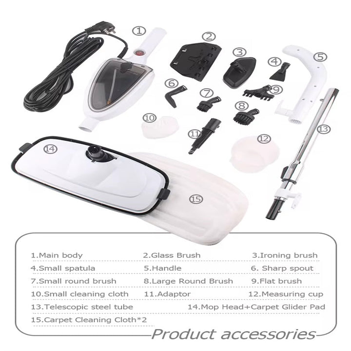 Lisslune | Quick-Heat Multi-Surface Steam Mop
