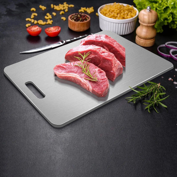 Lisslune | STEELCUT – Premium Stainless Steel Cutting Board for Hygienic & Durable Use