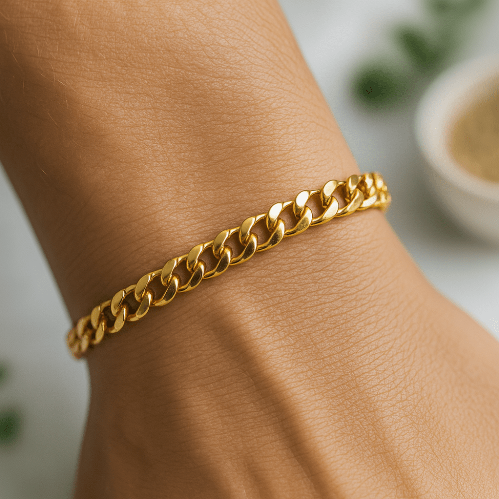 Lisslune | FORTIVIA – Stainless steel bracelet in chain link design for him & her