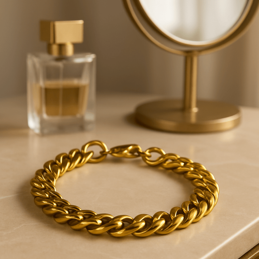 Lisslune | FORTIVIA – Stainless steel bracelet in chain link design for him & her