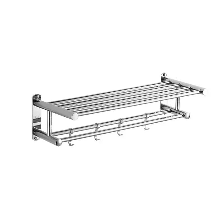 Lisslune | SteelRack Stainless Steel Towel Holder – Space-Saving Wall Rack with Modern Minimalist Design for Bathroom and Kitchen