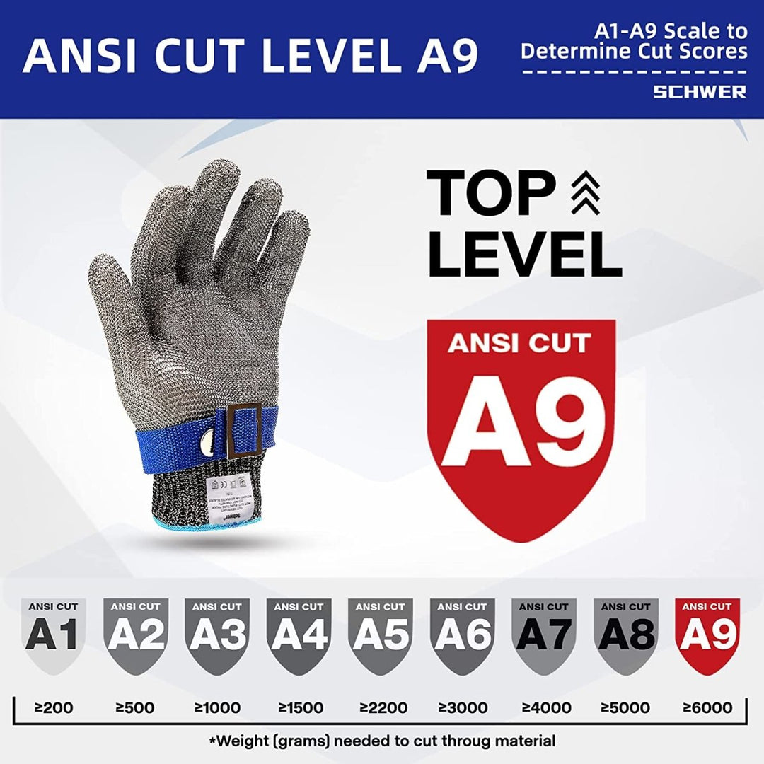 Lisslune | METALMESH PRO – Stainless Steel Safety Gloves with Maximum Cut Resistance