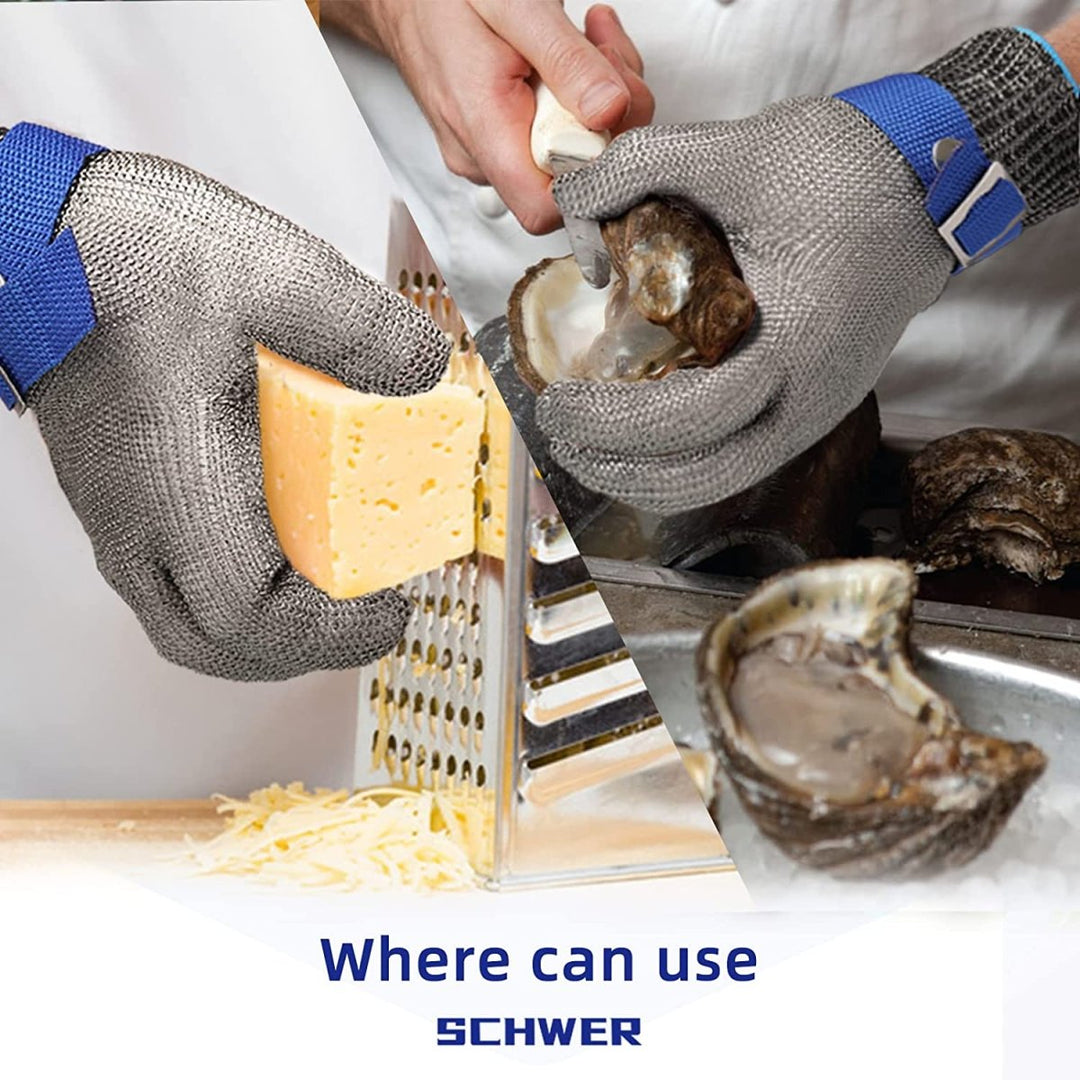 Lisslune | METALMESH PRO – Stainless Steel Safety Gloves with Maximum Cut Resistance