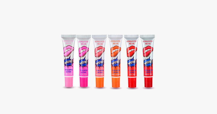 Lisslune | 6 Piece Lip Tint Peel Masks - Long-lasting and waterproof lip tint to make your lips appear naturally tinted