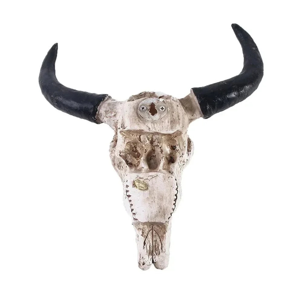 Lisslune | Decorative Resin Longhorn Skull Wall Art