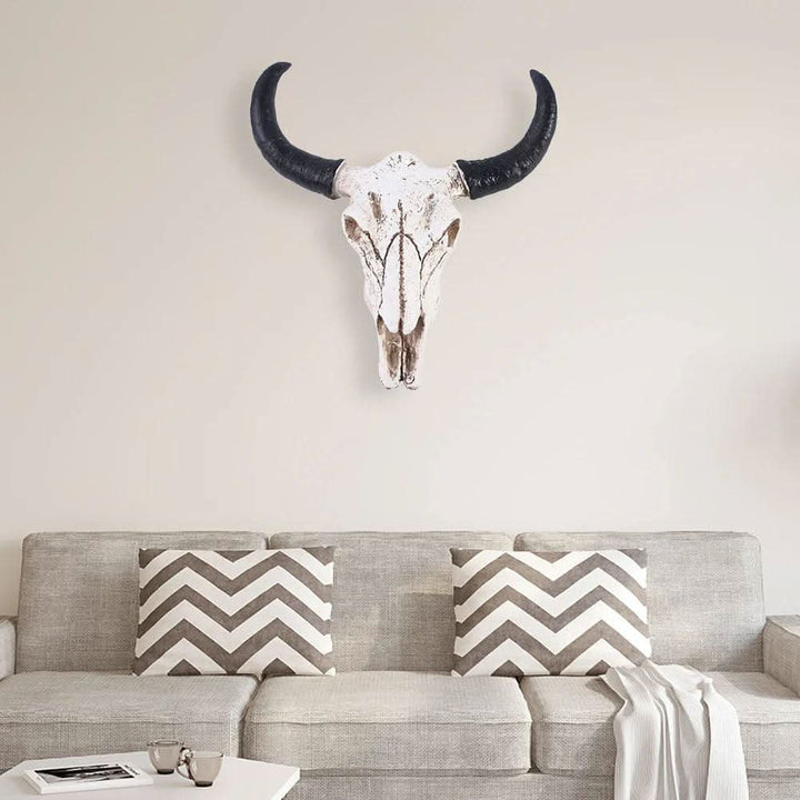 Lisslune | Decorative Resin Longhorn Skull Wall Art