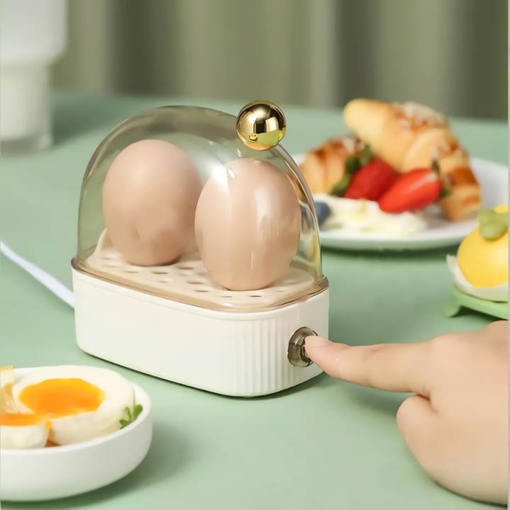 Lisslune | Electric Egg Cooker - Quick & Beautiful Breakfast | Compact Design