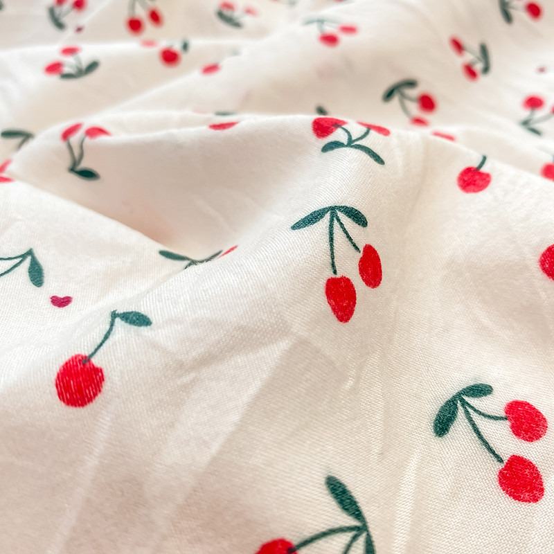 Rynx | Sewn Edge Red Cherries Bedding Set