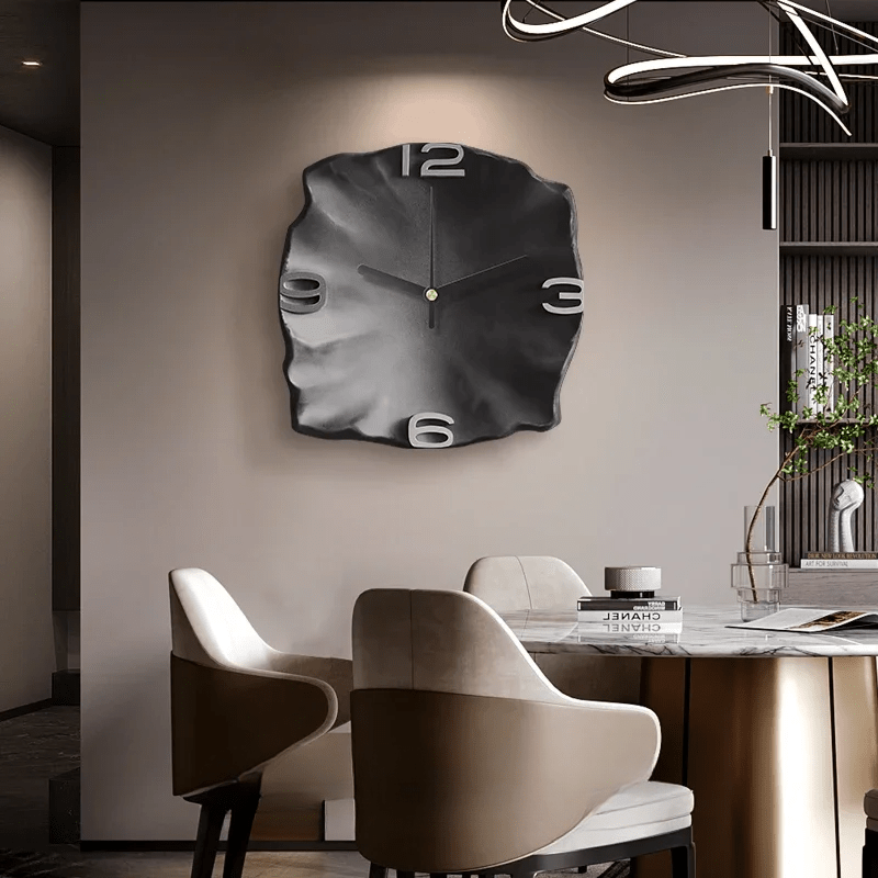 Lisslune | StoneAura – Modern Sandstone-Effect Wall Clock with Silent Quartz
