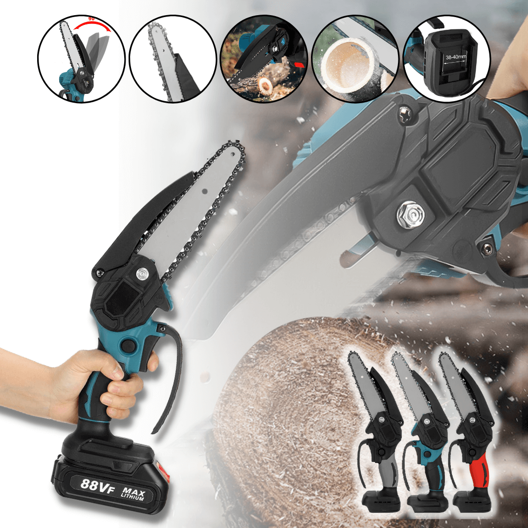 Lisslune | Stormblade Electric Mini Chainsaw – Lightweight 1200W Pruner for 18V Makita Batteries