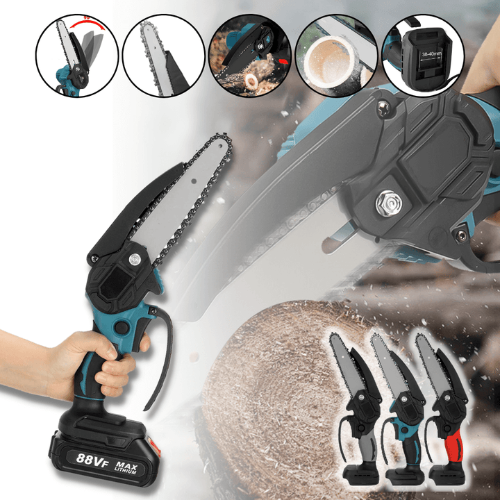 Lisslune | Stormblade Electric Mini Chainsaw – Lightweight 1200W Pruner for 18V Makita Batteries