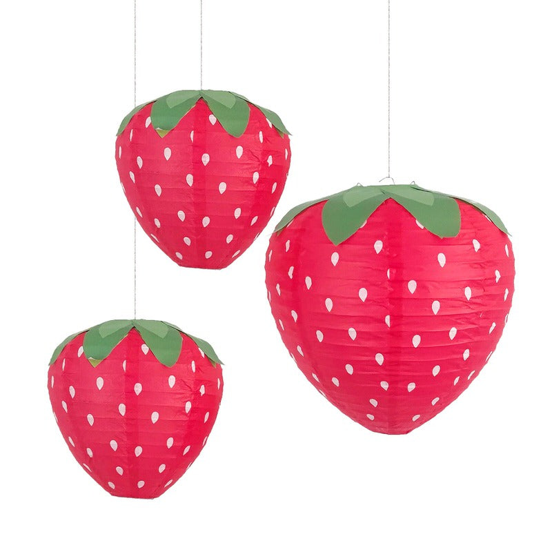 Rynx | Strawberry paper lanterns hanging decoration