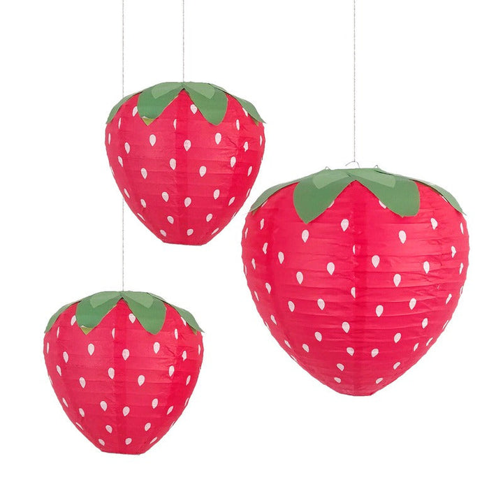 Rynx | Strawberry paper lanterns hanging decoration