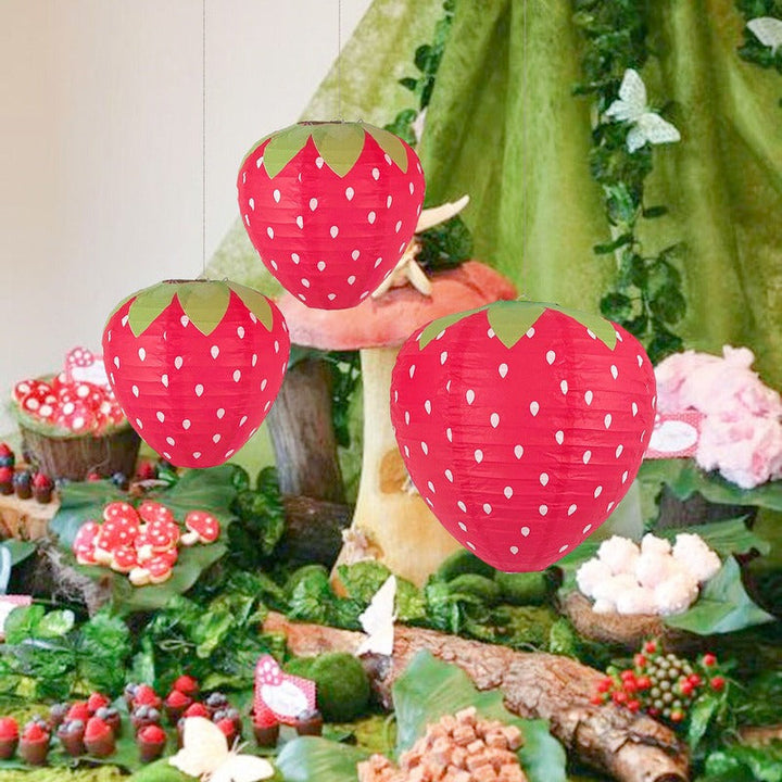 Rynx | Strawberry paper lanterns hanging decoration