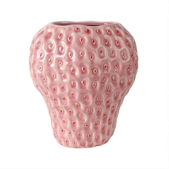 Lisslune | Strawberry-structured ceramic vase