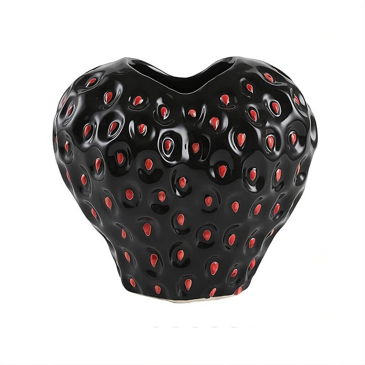 Lisslune | Strawberry-structured ceramic vase