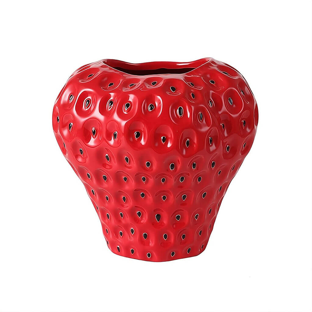 Lisslune | Strawberry-structured ceramic vase