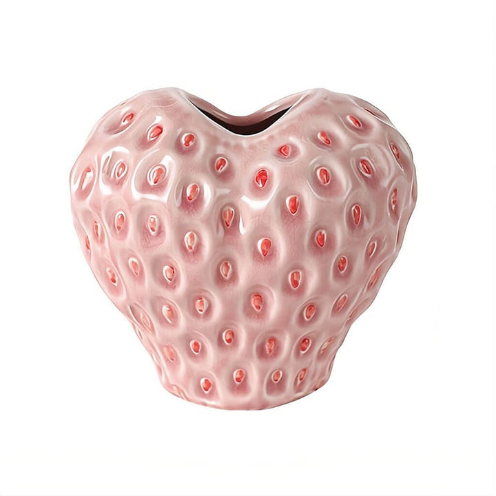 Lisslune | Strawberry-structured ceramic vase