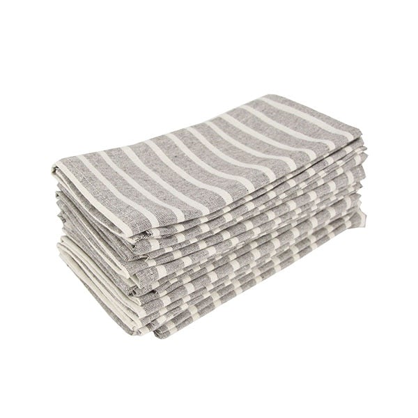 Lisslune | Striped Fabric Napkins (Set of 12)