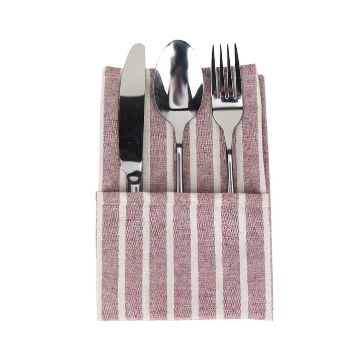 Lisslune | Striped Fabric Napkins (Set of 12)