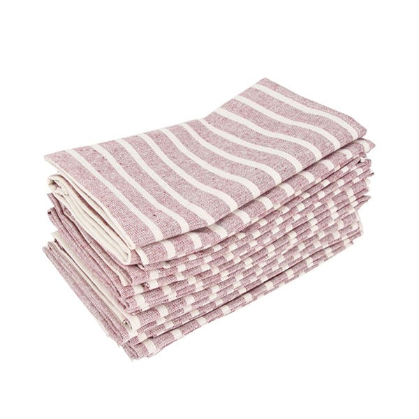 Lisslune | Striped Fabric Napkins (Set of 12)