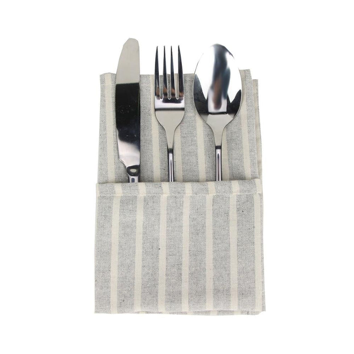 Lisslune | Striped Fabric Napkins (Set of 12)