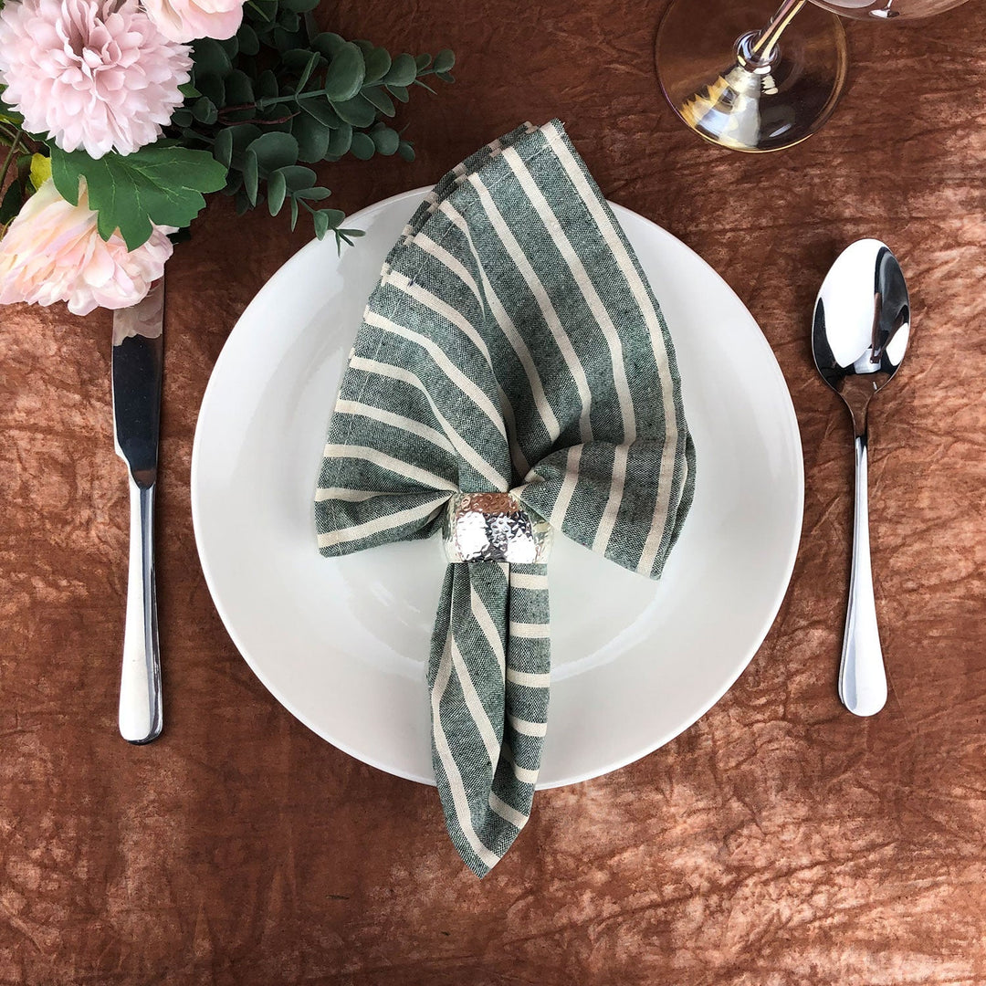 Lisslune | Striped Fabric Napkins (Set of 12)