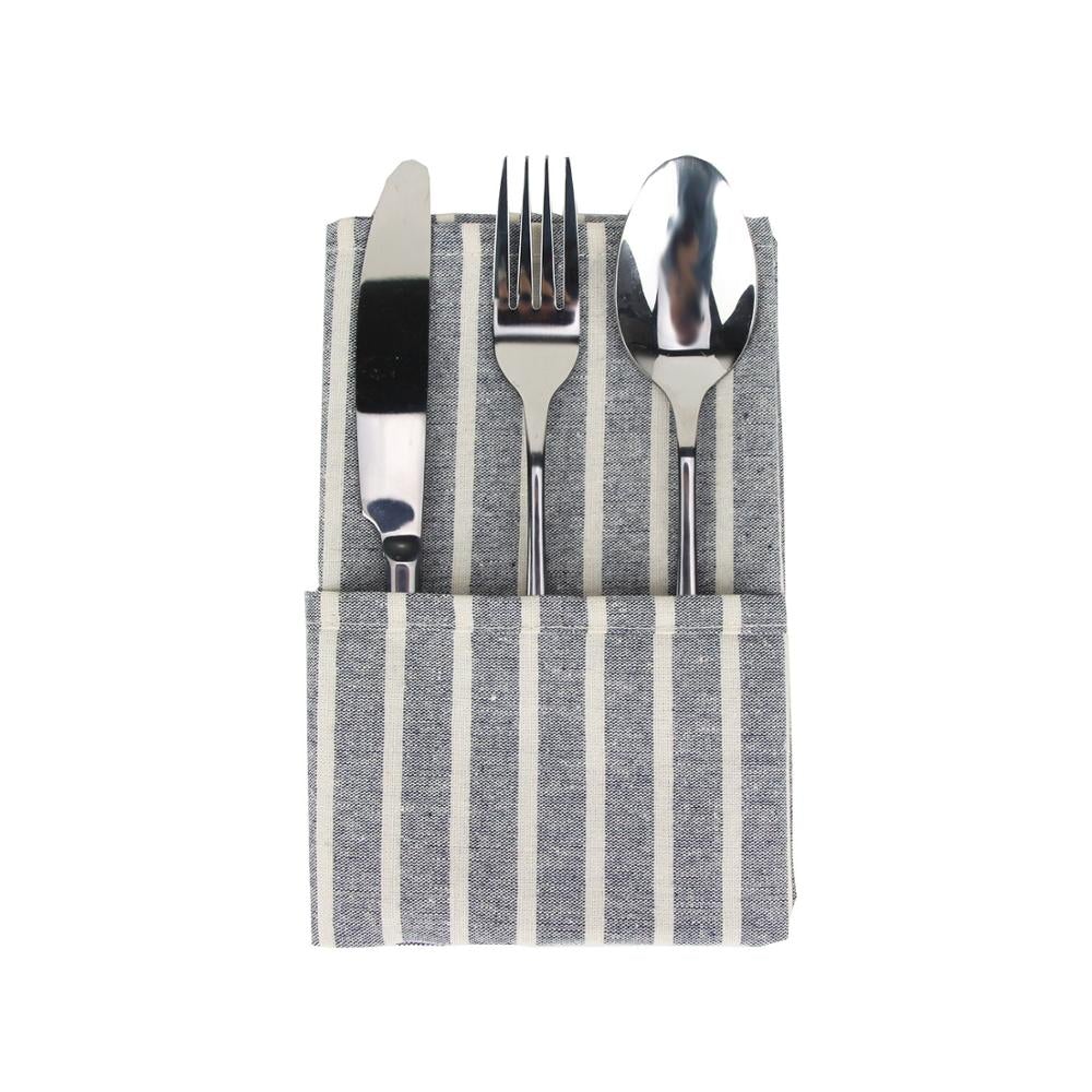 Lisslune | Striped Fabric Napkins (Set of 12)