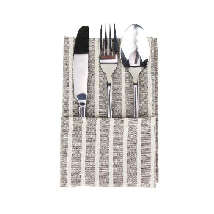 Lisslune | Striped Fabric Napkins (Set of 12)