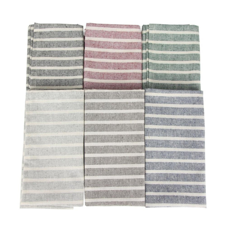 Lisslune | Striped Fabric Napkins (Set of 12)