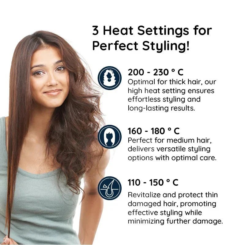 Lisslune | STYLESPIN – 2-in-1 Rotating Hair Brush with Adjustable Heat Settings