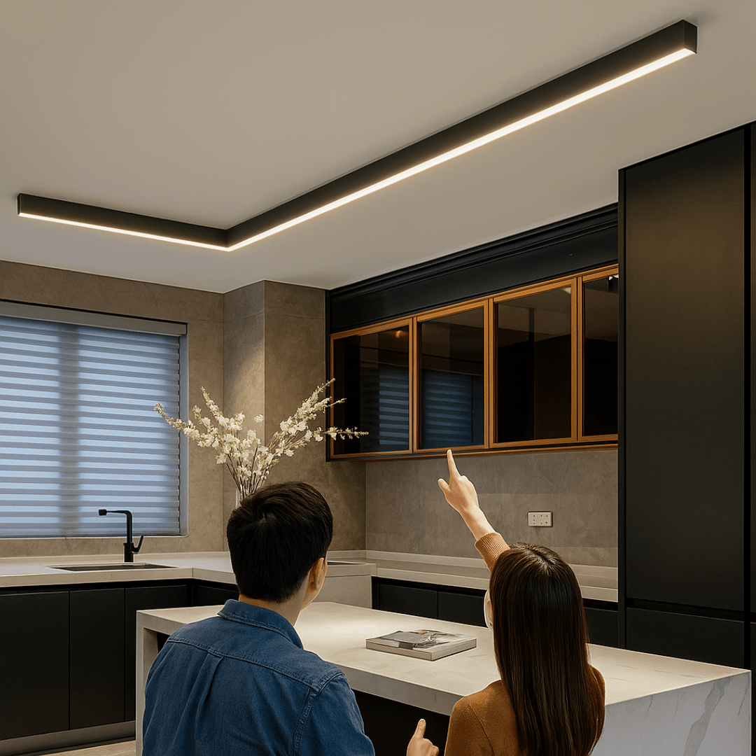 Lisslune | Minimalistic ceiling light in Scandinavian design with powerful light