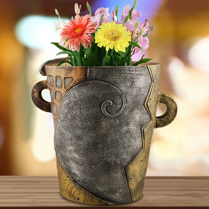 Lisslune | Stylish Abstract Art Plant Pot Ornaments - RetroVisage