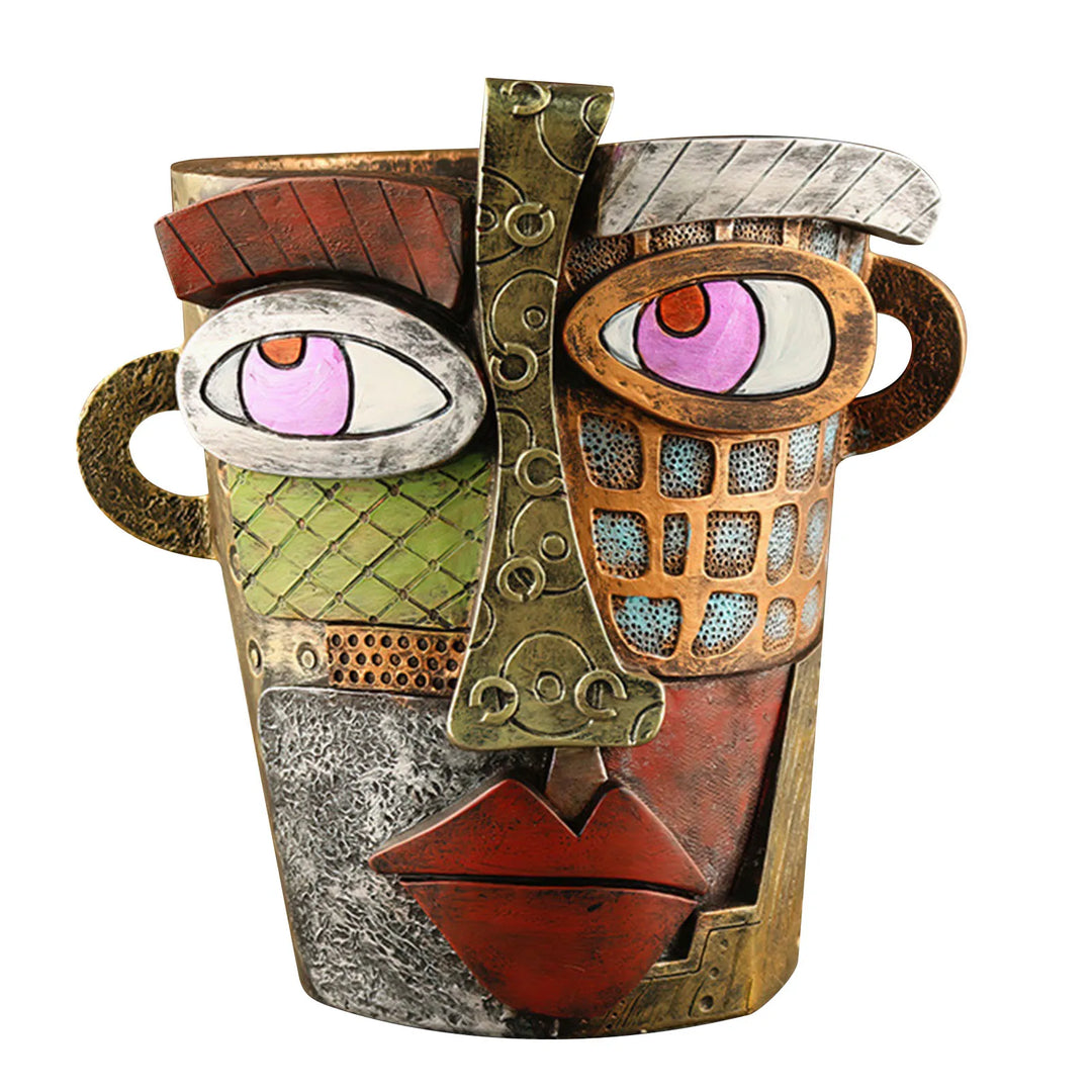 Lisslune | Stylish Abstract Art Plant Pot Ornaments - RetroVisage