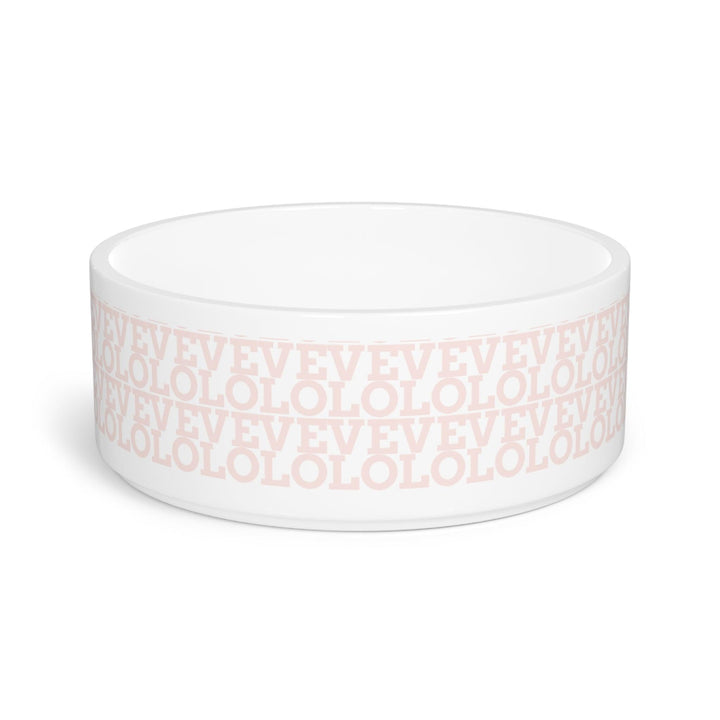 Lisslune | Elegant hand-painted ceramic pet bowl with artistic print detail
