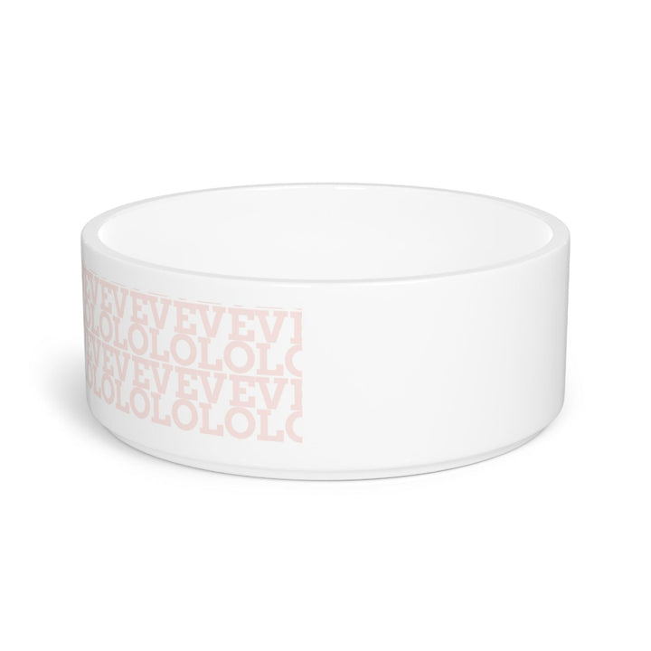 Lisslune | Elegant hand-painted ceramic pet bowl with artistic print detail