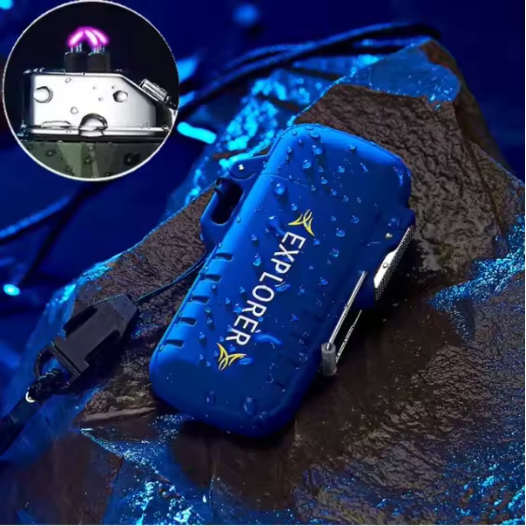 Lisslune | Electric Double Arc Lighter | Rechargeable, Windproof & Ideal for Camping and Outdoor Adventures