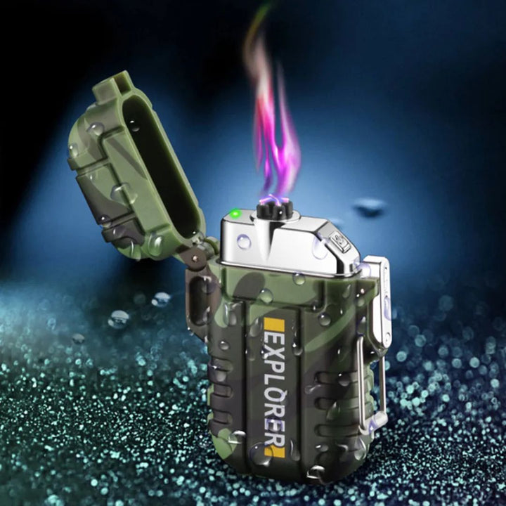 Lisslune | Electric Double Arc Lighter | Rechargeable, Windproof & Ideal for Camping and Outdoor Adventures