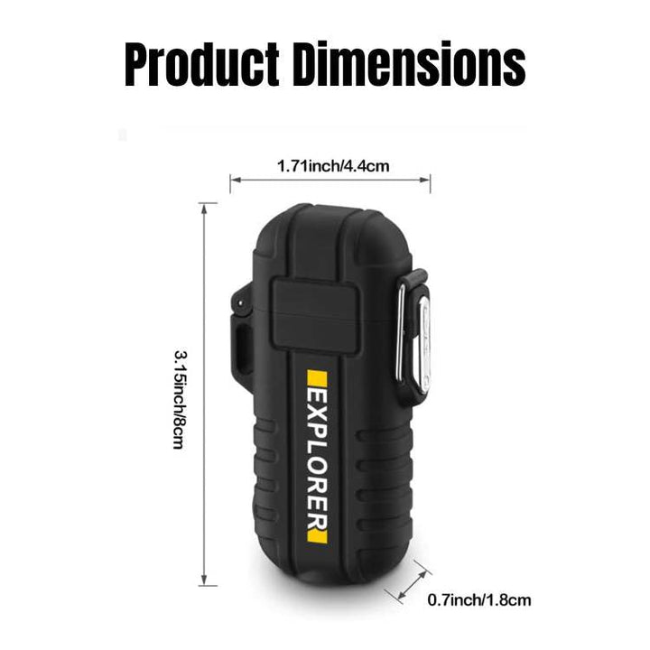 Lisslune | Electric Double Arc Lighter | Rechargeable, Windproof & Ideal for Camping and Outdoor Adventures