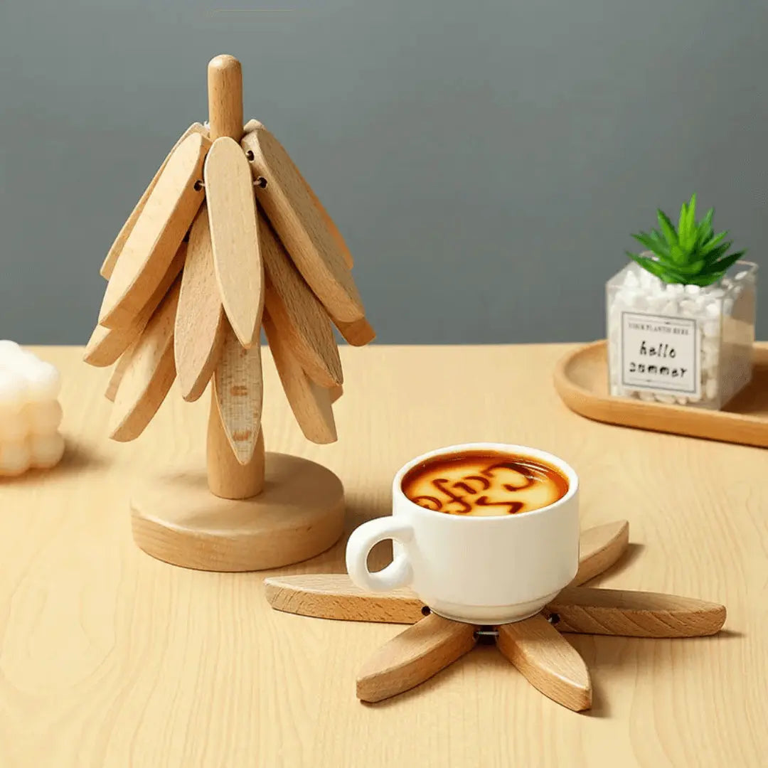 Lisslune | Stylish Wooden Coasters - NatureGuard