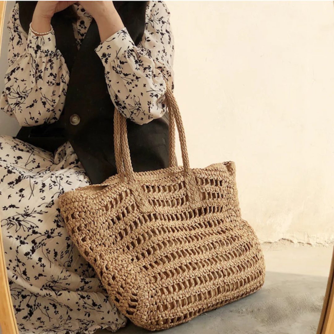 Lisslune | Stylish Woven Handbag for Women - BreezeTote